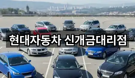 현대자동차 신개금대리점