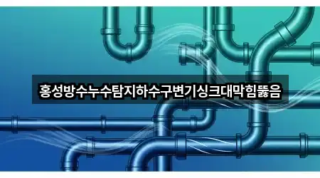 홍성방수누수탐지하수구변기싱크대막힘뚫음