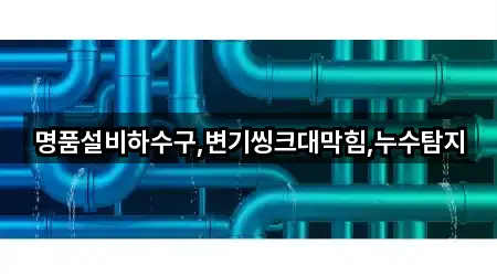 명품설비하수구,변기씽크대막힘,누수탐지