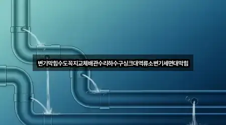 변기막힘수도꼭지교체배관수리하수구싱크대역류소변기세면대막힘