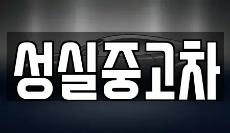 강원 영월군 무릉도원면 중고차 전문 성실중고차