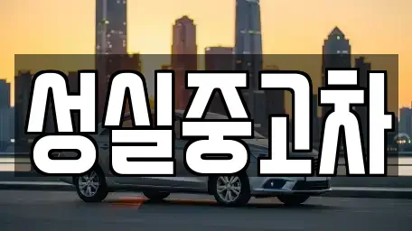 강원 횡성군 횡성읍 중고차매매 전문 성실중고차