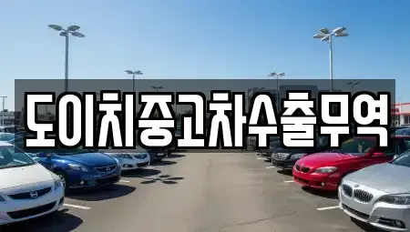 강원특별자치도 원주시 행구동 중고차매매 전문 도이치중고차수출무역