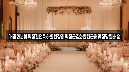 안성시 사곡동 웨딩컨설팅 TOP 1 업체정보