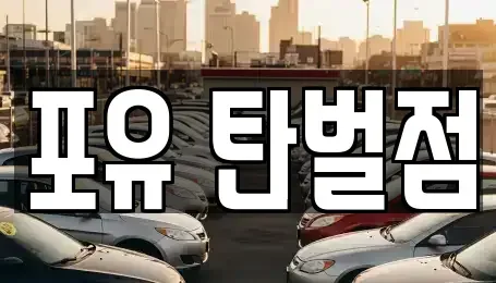 경기 광주시 회덕동 렌트카 전문 포유 탄벌점