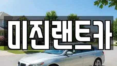 경기 성남시 수정구 상적동 장기렌트카 전문 미진랜트카