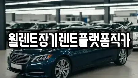 경기도 광주시 퇴촌면 장기렌트카 전문 월렌트장기렌트플랫폼직카