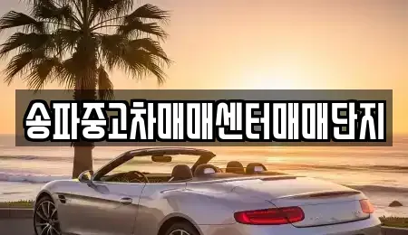 경기도 여주시 산북면 중고차매매 전문 송파중고차매매센터매매단지