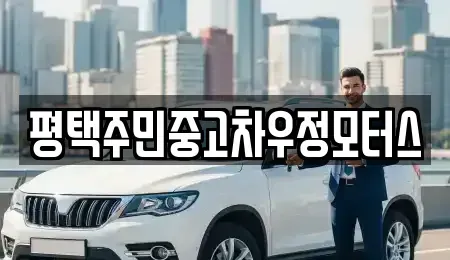 경기도 평택시 중고차 전문 평택주민중고차우정모터스