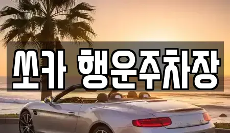 경남 밀양시 용평동 렌트카 전문 쏘카 행운주차장