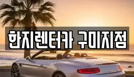 경북 구미시 봉곡동 렌트카 전문 한지렌터카 구미지점