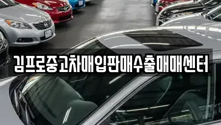 경북 김천시 중고차매입 전문 김프로중고차매입판매수출매매센터