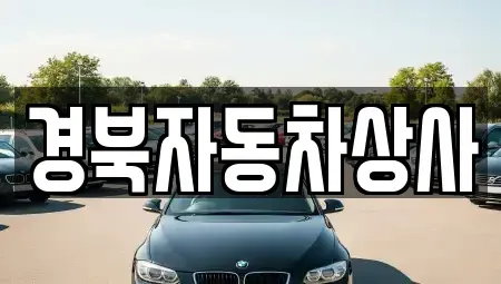 경북 성주군 용암면 중고차매매 전문 경북자동차상사