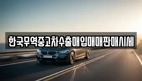 경북 영주시 가흥동 중고차매매 전문 한국무역중고차수출매입매매판매시세