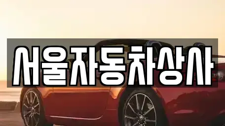 경북 영천시 금노동 중고차 전문 서울자동차상사