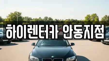 경상북도 안동시 정하동 렌트카 전문 하이렌터카 안동지점