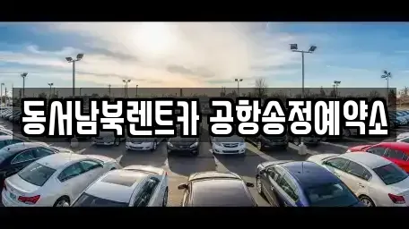 광주 광산구 도호동 렌트카 전문 동서남북렌트카 공항송정예약소