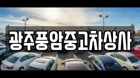 광주 광산구 신룡동 중고차 전문 광주풍암중고차상사