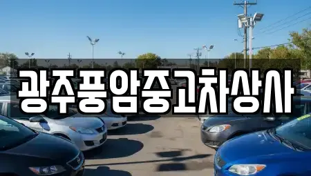 광주광역시 광산구 명화동 중고차매매 전문 광주풍암중고차상사