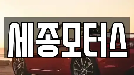 대구 달서구 장동 중고차 전문 세종모터스