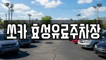 대구 수성구 신매동 렌트카 전문 쏘카 효성유료주차장