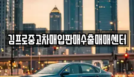 대전 중고차매입 전문 김프로중고차매입판매수출매매센터