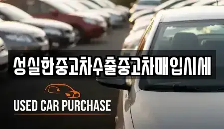 대전광역시 중고차매입 전문 성실한중고차수출중고차매입시세