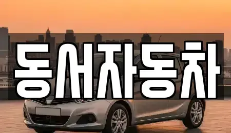 부산 사상구 감전동 중고차 전문 동서자동차