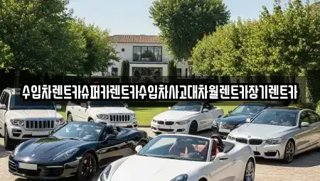 서울 성동구 하왕십리동 장기렌트카 전문 수입차렌트카슈퍼카렌트카수입차사고대차월렌트카장기렌트카