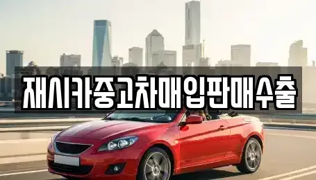 서울 성동구 하왕십리동 중고차 전문 재시카중고차매입판매수출