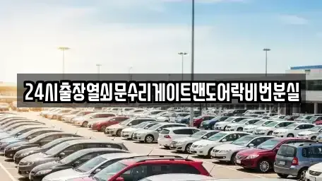 서울 성동구 하왕십리동 중고차매입 전문 24시출장열쇠문수리게이트맨도어락비번분실