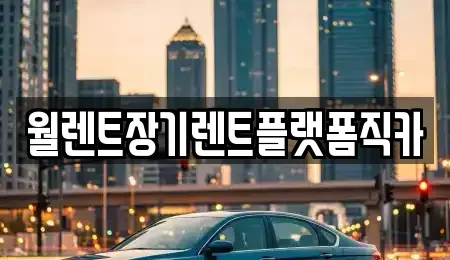 서울 중구 광희동2가 장기렌트카 전문 월렌트장기렌트플랫폼직카