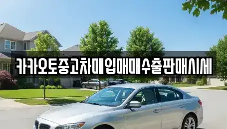 서울 중구 무교동 중고차매입 전문 카카오토중고차매입매매수출판매시세