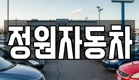 서울 중구 흥인동 중고차매매 전문 정원자동차