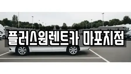 서울특별시 마포구 마포동 렌트카 전문 플러스원렌트카 마포지점