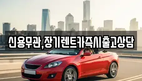 서울특별시 마포구 연남동 장기렌트카 전문 신용무관,장기렌트카즉시출고상담