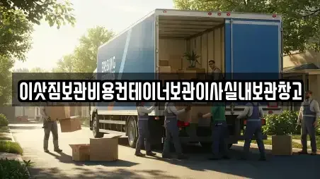 이삿짐보관비용컨테이너보관이사실내보관창고