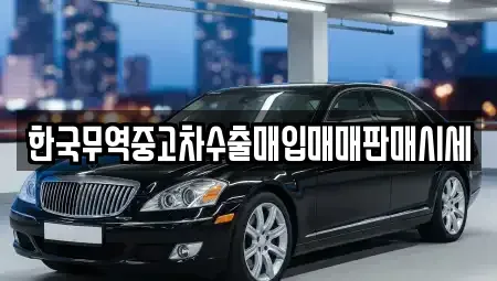 전남 화순군 한천면 중고차매입 전문 한국무역중고차수출매입매매판매시세