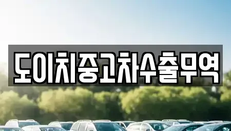 전북 전주시 완산구 전동 중고차매매 전문 도이치중고차수출무역