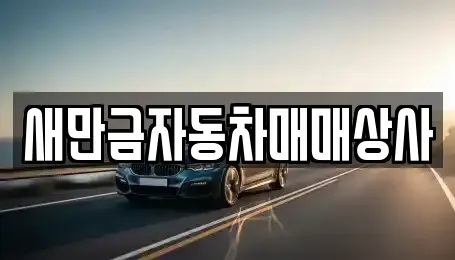 전북특별자치도 군산시 영화동 중고차 전문 새만금자동차매매상사