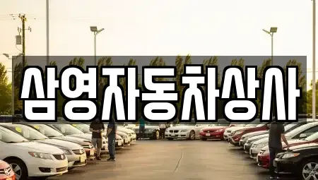 충남 공주시 의당면 중고차 전문 삼영자동차상사