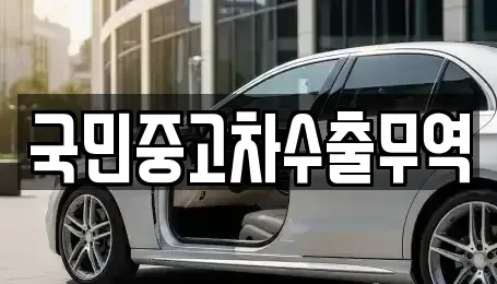 충남 아산시 신인동 중고차 전문 국민중고차수출무역