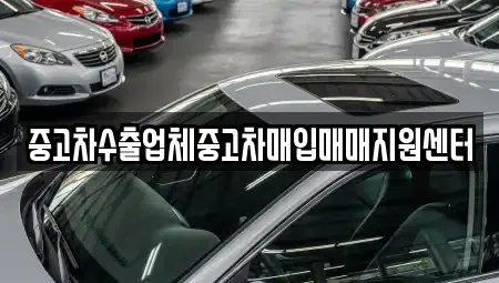 충북 제천시 영천동 중고차매입 전문 중고차수출업체중고차매입매매지원센터
