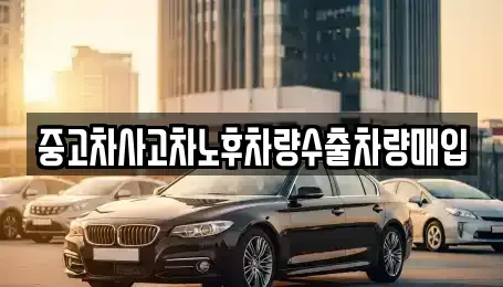 충청남도 서산시 양대동 중고차매입 전문 중고차사고차노후차량수출차량매입