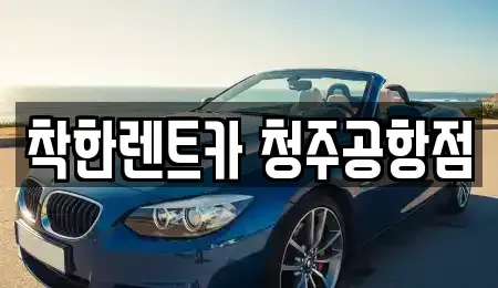 충청북도 청주시 청원구 외하동 렌트카 전문 착한렌트카 청주공항점