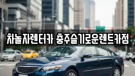 충청북도 충주시 안림동 렌트카 전문 차놀자렌터카 충주슬기로운렌트카점