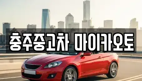 충청북도 충주시 안림동 중고차 전문 충주중고차 마이카오토