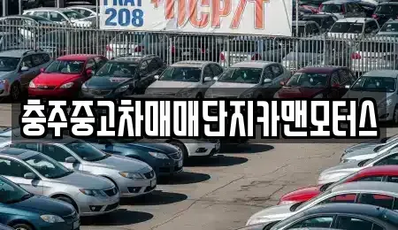 충청북도 충주시 안림동 중고차매매 전문 충주중고차매매단지카맨모터스