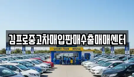 충청북도 충주시 안림동 중고차매입 전문 김프로중고차매입판매수출매매센터